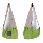 Fashion Portable Canvas Carrying Single Shoulder Bag <span style='color:#F7840C'>for</span> Small Pets Cat Dog Outdoor Use green_60*50*19cm