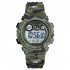 Fashion Wristwatch Electronic Children Watch For Outdoor Sports Multi function Electronic Watch Army green camouflage