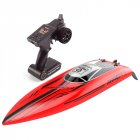 Fast RC Boat Remote Control Boat Remote Controlled Boat With Built-in Rechargeable Battery USB Charger Controller red