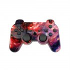Fast Response No Delay Double Vibration Joypad Wireless Bluetooth-compatible Gamepad With Led Indicator Compatible For Sony Ps3 red starry sky