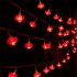 Festive Led  Light  String Water proof Lamp Beads Chinese Style Elements Pendant Background Decoration For Weddings Restaurants Homes USB 3 meters 20 lights Red