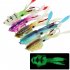 Fishing Lure Double Hook Squid Bait Glow in the dark Baits 15cm60g Simulated False Bait Deep Sea Soft Bait A1051  with lead 15cm  octopus bait 
