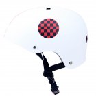 Skate Scooter Helmet Skateboard Skating Bike Crash Protective Safety Universal Cycling Helmet CE Certification Exquisite Applique Style white_XXL