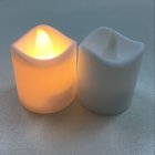 Flameless LED Lights Candles Wavy Edge Electronic Candles for Wedding Party Home Decoration black_4.5 * 4 * 4