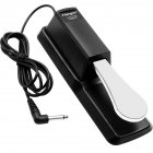 Flanger Piano Sustain Pedal <span style='color:#F7840C'>Keyboard</span> Sustain Damper Pedal for Roland Electric Piano Electronic Organ black