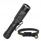 Flashlight XPG Fixed Focus Flashlight Multi-function Strong Light Reflective Headlight For Outdoor Camping W303+USB cable(no battery)