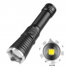 Flashlight Xhp99 Double Switch Telescopic Zoom Flashlight Type-c Charging P99 Attack Head Flashlight Torch+USB Cable+1 Battery