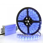Flexible Multicolor Stick On LED Strip with 300 LED lights  self adhesive tape  remote control and is splash proof against most indoor mishaps