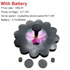 Floating Solar Water Fountain Garden Pond Villa Landscape Decoration Without battery / lotus