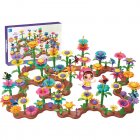 Flower Garden Building Toys Colorful Interconnecting Blocks Building Floral Arrangement Playset Toys For Kids 272 piece sets