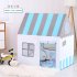 Folding House Peach Suede Oil Painting Children Princess Tent Indoor Marine Ball Game Toy blue