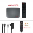 For Android 9.0 Tv  Box 10.0 4+218g Media Player Smart Tv Box Tv  Receiver 4+128G_Australian plug+G10S remote control