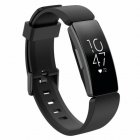 For Fitbit Inspire / Inspire HR Replacement Silicone Wristband Strap <span style='color:#F7840C'>Watch</span> Band black