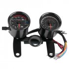 For Honda Cafe Racer Motorcycle Odometer Speedmeter Tachometer LED Speed Meter black