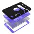 For IPAD MINI 4 PC  Silicone Hit Color Armor Case Tri proof Shockproof Dustproof Anti fall Protective Cover  Black   purple