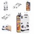 For OPPO Realme 2 A5 Indian Version 3D Cute Coloured Painted Animal TPU Anti scratch Non slip Protective Cover Back Case black