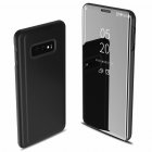 For Samsung Galaxy S10/S10 Plus/S10E Smart Leather Flip Mirror 360 <span style='color:#F7840C'>Phone</span> <span style='color:#F7840C'>Case</span> Cover black