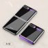 For Samsung Galaxy Z flip Foldable Cellphone Shell Electroplated Painted Folding Phone Case A19 carbon fiber pattern
