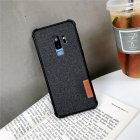 For Samsung S8 Retro Stylish Linen Finish Phone Back Case PC+ TPU 2 in 1 Anti-fall Protective Cover