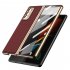 For Samsung  Z  Fold2 Mobile  Phone  Cover Pu All inclusive Anti drop Leather Folding Tempered Glass Screen Protector Golden