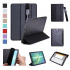 For Samsung tab S3 9.7 inch T820/T825 PU Leather Protective Case with Pen Bandage Sleep Function black