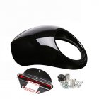 For  Sportster Dyna 883 Motorcycle Front Headlight Cowl Fairing Retro Mask  bright black