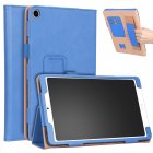 For Xiaomi tablet 4 plus 10.1 Retro Pattern PU Tablet Protective Case with Hand Support Card Slot Bracket Sleep Function blue_Xiaomi tablet 4 plus 10.1