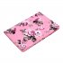 For iPad 5 6 7 8 9 iPad Pro9 7 iPad 9 7 Laptop Protective Case Color Painted Smart Stay PU Cover Pink flower