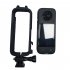 Frame Case Protective Cover Plastic Cage Adapter Mount Compatible For 360 X3 Action Camera Accessories black