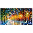 Frameless Street View Oil Painting for Living Room Bedroom Decoration 50x100cm painting core_AA295