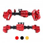 Front And Rear Portal Axle Housing Aluminium Alloy for 1/10 <span style='color:#F7840C'>RC</span> Crawler Traxxas TRX-4 red+black
