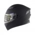 Full Face Motorcycle Helmet Sun Visor Dual Lens Moto Helmet Gray acceleration M
