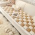 Funny Fuzzy Couch Cover Cream Coloured Plaid Magic Sofa Protective Cover Anti Slip Pet Mat Bed Dark Coffee 70x180cm