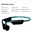 G11 True Bone Conduction Bluetooth-compatible Headset Wireless Sports Earphone Waterproof Ear-mounted Headphones With Microphone green black