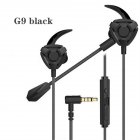 G20 Gaming Earphone For Pubg PS4 CSGO Casque Games Headset 7.1 With Mic Volume Control PC Gamer Earphones G9 black