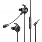 G22 Wired 3.5mm Earplug Gaming Earphone Dynamic <span style='color:#F7840C'>Headphone</span> In-ear Noise Reduction Earbuds With Microphone Black