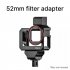 G9 5 Camera Cage Anti fall Double Cold Shoe Mount Sports Camera Accessories for Gopro9  black