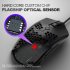 Game Mouse Hollowed Out Fashion Honeycomb Shape Lightweight USB Port Electronic Sports black