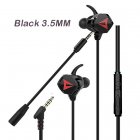 Gaming Headset With Double Detachable MIC <span style='color:#F7840C'>Microphone</span> <span style='color:#F7840C'>Sets</span> For PS4 PC Laptop Black 3.5MM interface