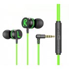 Gaming Wired Headset Elbow Jack Earphone Left Right Channel In-ear Headphones