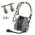 Gen 6 Communication Headset Head Mounted Noise Reduction Headset Silicone Earmuffs  no Pickup  green