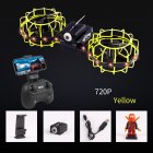 Gesture Remote Control Quadcopter Real-time Aerial Mobile Phone Remote Control Tumbling Fixed High Combat Drone Yellow 720P aerial version