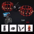 Gesture Remote Control Quadcopter Real-time Aerial Mobile Phone Remote Control Tumbling Fixed High Combat Drone Red 720P aerial version