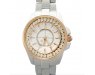 Girls White Analog Diamond Watch