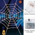 Glowing Plush Spider Bendable Halloween Extra Large Lifelike Fake Spider Layout Prop For Outdoor Yard Decor 1 25m luminous black spider