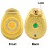 Golden Buddha cell phone with genuine jade  pearl powder lacquer and 24k gold plated finish   This is the single best phone for the successful business woman th