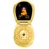 Golden Buddha cell phone with genuine jade  pearl powder lacquer and 24k gold plated finish   This is the single best phone for the successful business woman th