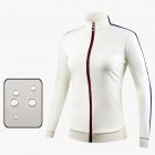 Golf Clothes Autumn Winter Wind Coat Female Sport Jacket Long Sleeve Top creamy-white_S