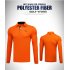 Golf Clothes Male Long Sleeve T shirt Autumn Winter Clothes YF095 orange XXL