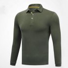 Golf Clothes Male Long Sleeve T shirt Autumn Winter Clothes for Men YF148 Army Green XL